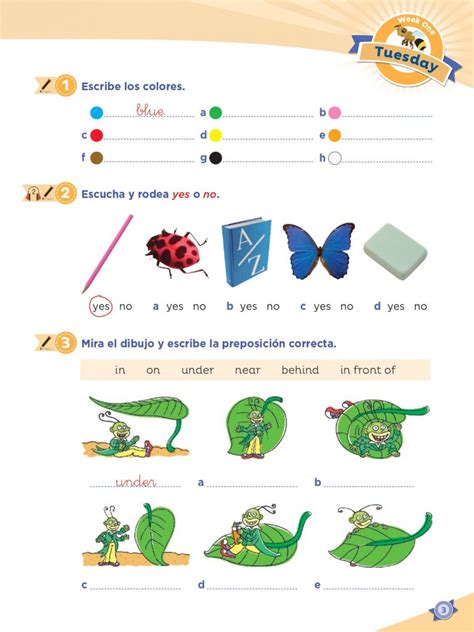 Inglés 3º PRIMARIA Cuaderno de actividades repasamos en Verano