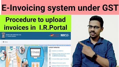 E Invoicing System Under Gst Youtube