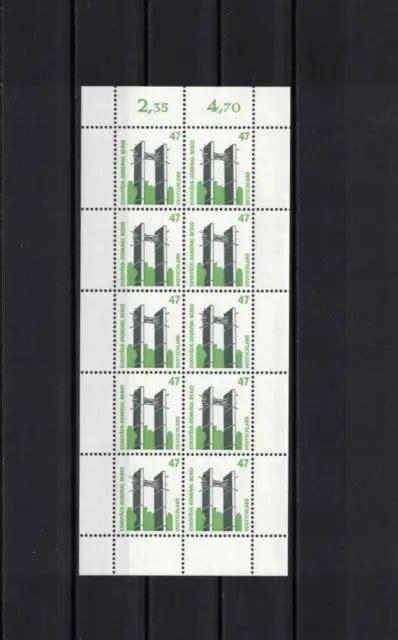 BUND BRD 1997 Mi Nr 1932 Postfrisch 10er Block Kleinbogen Zehnerbogen