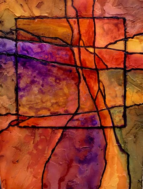 CAROL NELSON FINE ART BLOG Gemstone 9 12071 Mixed Media Abstract