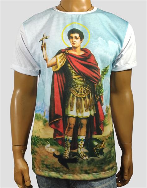 Camiseta Santo Expedito Nova Loja De Roupas Crist Moda Religiosa