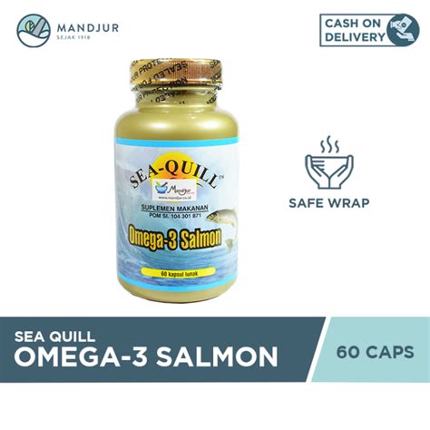 Sea Quill Omega Salmon Isi Softgels Suplemen Minyak Ikan Untuk