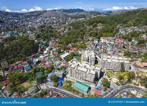 Baguio City Philippines Aerial Of The Sprawl Of Baguio City Stock
