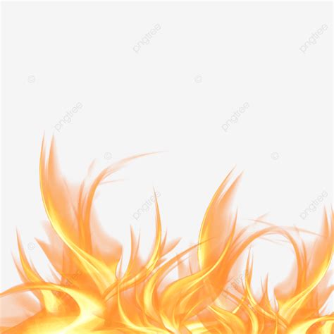 Llamas De Fuego En Estilo Realista PNG Dibujos Fuego Llamas Efecto