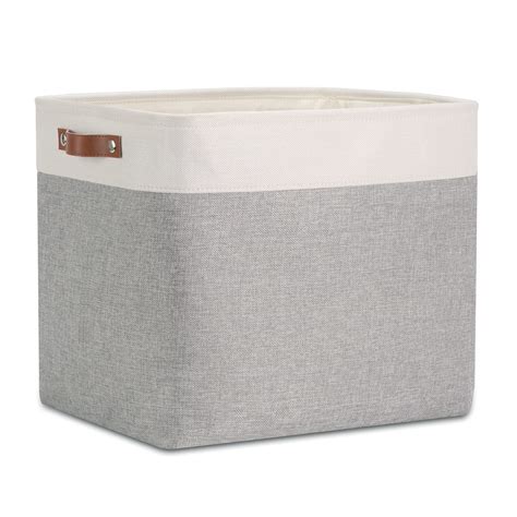 Amazon DULLEMELO Large Storage Baskets With Handles Fabric