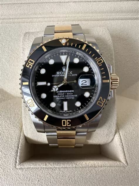 ROLEX SUBMARINER MEN S Gold Black Watch 116613LN 10 850 00 PicClick UK