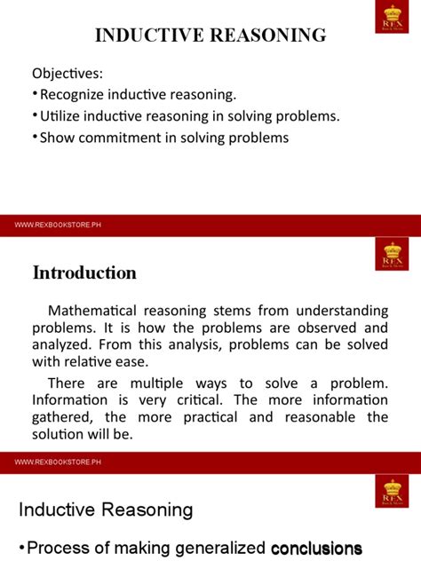 Lesson 1 Inductive Reasoning Pdf Inductive Reasoning Reason