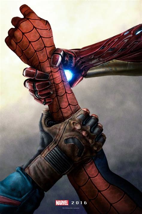 Captain America Civil War Fan Art The Struggle For Spider Man — Geektyrant