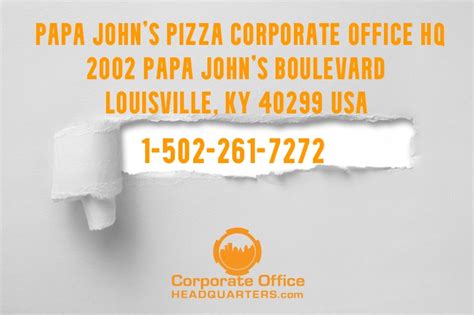 Reach Papa Johns Corporate Office