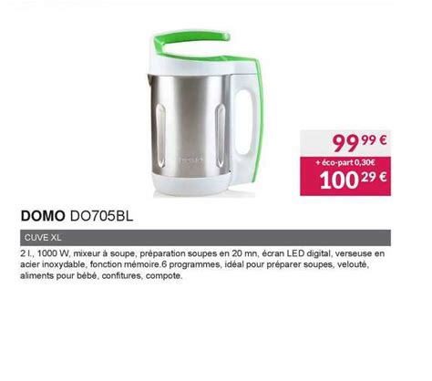 Promo Domo Cuve Xl Chez Copra Icatalogue Fr