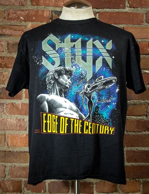 Vintage Styx Edge Of The Century World Tour Black Concert Etsy