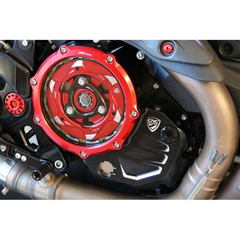 Cnc Racing Ducati Bicolor And Clear Clutch Cover