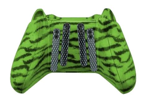 GREEN TIGER HYDRO DIPPED XBOX ONE QUAD PADDLE WIRELESS CONTROLLER