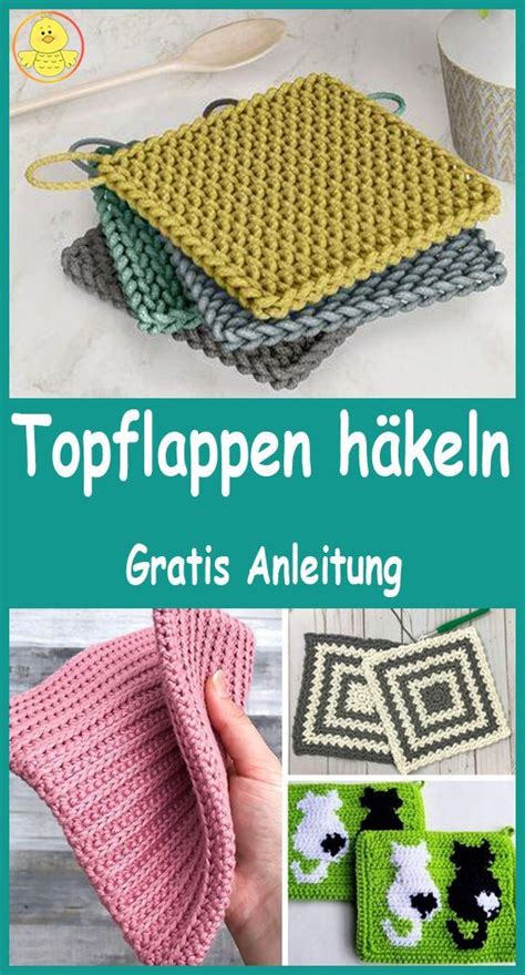 Topflappen häkelnGratiseinfache Anleitung Topflappen häkeln