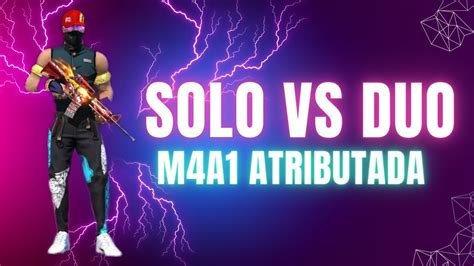 JOGANDO SOLO VS DUO NA RANK M41 ATRIBUTADA Freefire Ff Garena