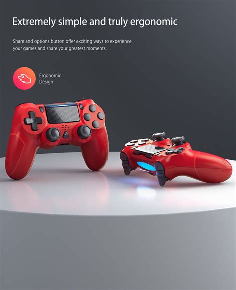 Yccteam Wireless Game Controller With Built In 1000mah Rechargeable Ba