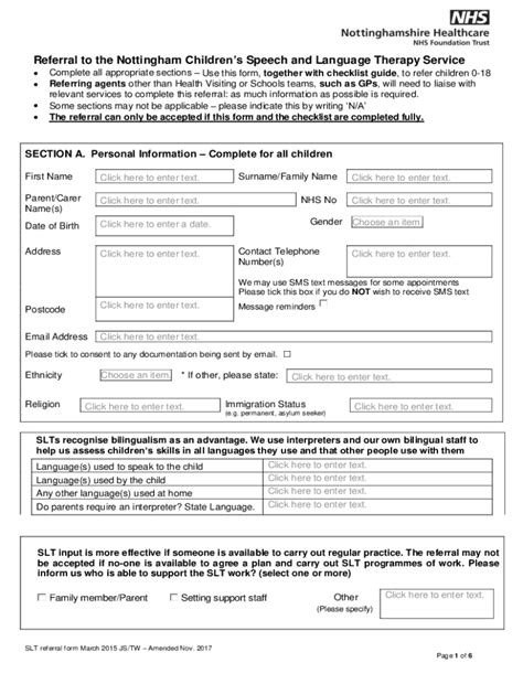 Speech Language Therapy Referral Complete With Ease AirSlate SignNow