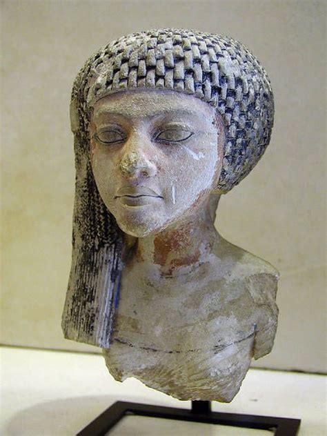 Head Of An Amarna Princess Possibly Meritaten Now In The Louvre