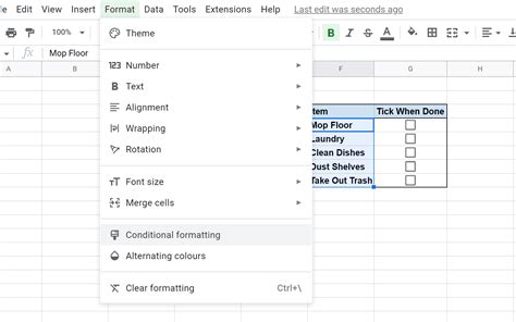 Conditional Formatting A Checkbox In Google Sheets Update