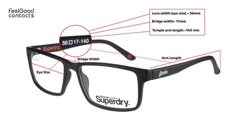 Glasses Frame Size Guide Feel Good Contacts