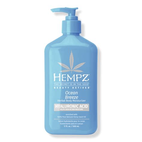 Ocean Breeze Herbal Body Moisturizer With Hyaluronic Acid Hempz Ulta Beauty