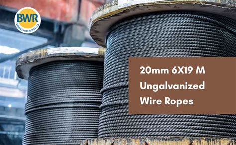 Bharat Wire Rope 20mm 6X19 Ungalvanized Steel Core 1770 N Mm2 100