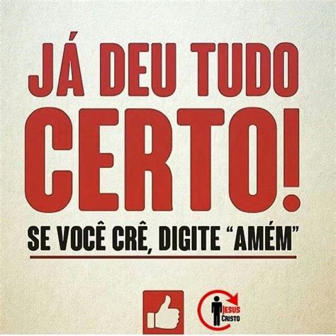 Frases Já deu tudo certo Cristo Bíblia