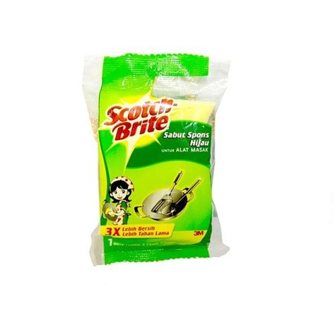 Jual Piring Cuci Perlengkapan Scotch Brite 3M Sabut Spons Cuci Piring