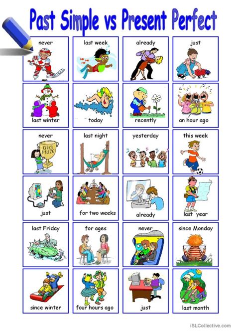 Present Perfect Tense Esl Printable Speaking Activity Cards 50 Off