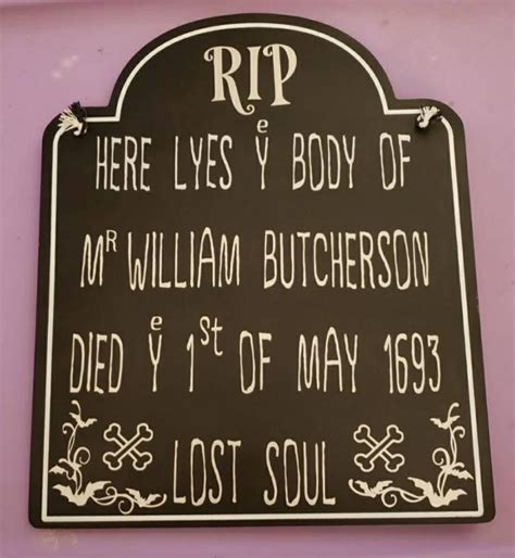 Billy Butcherson Hocus Pocus Tombstone Grave Sign Etsy