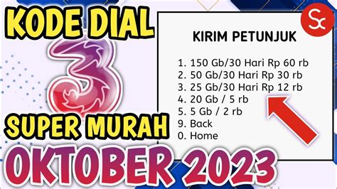 TERBARU 13 Kode Dial Super Murah Tri Info Paket Data Kode Dial Murah