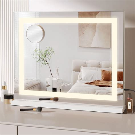 Dripex Miroir Maquillage Lumineux X Cm Miroir Led Miroir