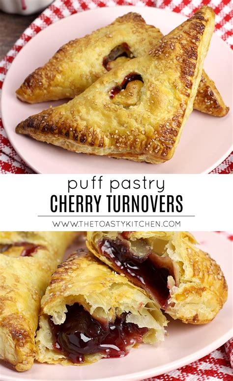 Puff Pastry Cherry Turnovers - The Toasty Kitchen