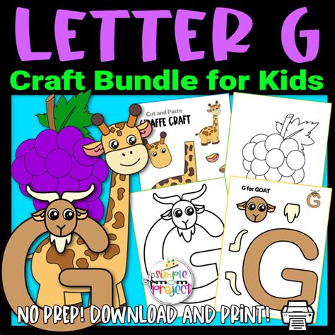 Fun Letter G Craft Bundle Simple Mom Project Store