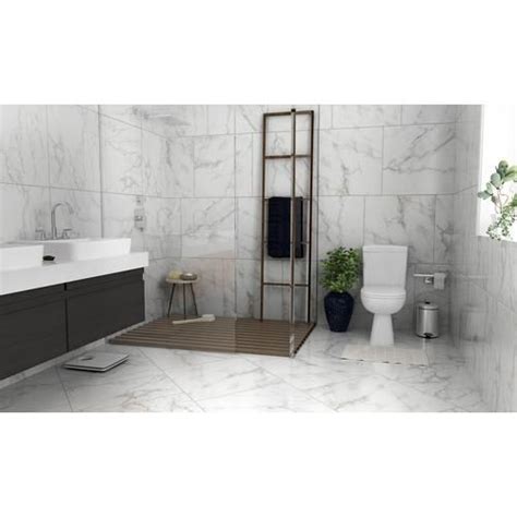 Carrara White High Gloss Ceramic Tile Ceramic Tiles Polished