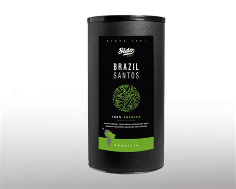 BRAZIL SANTOS Kawa Mielona Bezkofeinowa 500g Puszka Sido Cafe