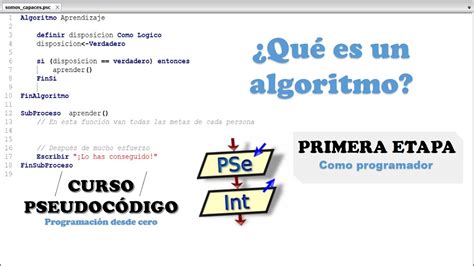Qu Es Un Algoritmo Pseudoc Digo Cap Tulo Youtube