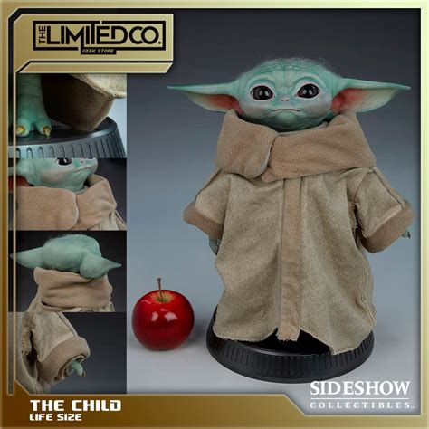 The Child Life Size Grogu Baby Yoda Sideshow 11 Escala Meses