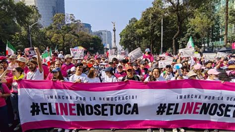 Notigape As Transcurre La Marcha En Defensa Del Ine En La Ciudad De