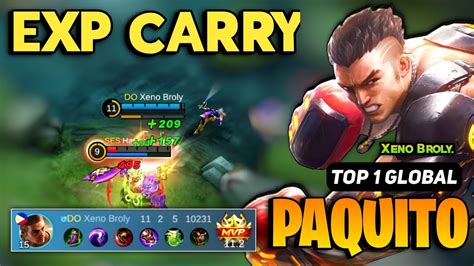 Paquito Best Build 2023 Paquito Top 1 Global Gameplay By Xeno Broly