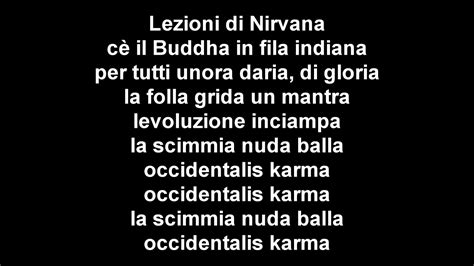 Occidentali S Karma Testo Francesco Gabbani Youtube