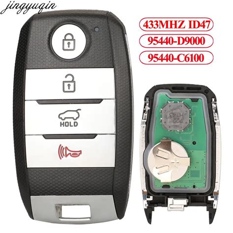 Jingyuqin 95440 D9000 Smart Remote Control Car Key FSK 433MHz ID47 Chip FOB