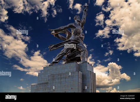 Famous Soviet Monument Rabochiy I Kolkhoznitsa Worker And Kolkhoz