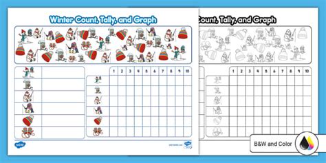 First Grade Winter Count Tally And Graph Activity Twinkl