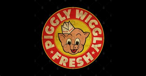 piggly wiggly fresh yellow style piggly wiggly sticker teepublic
