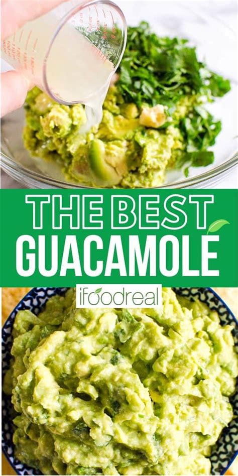 Easy Guacamole Recipe IFoodReal