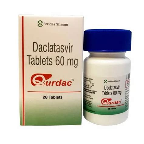 Qurdac Daclatasvir 60mg Tablets Treatment Hepatitis C Strides