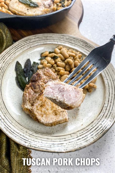 Tuscan Pork Chops With White Beans And Crispy Sage