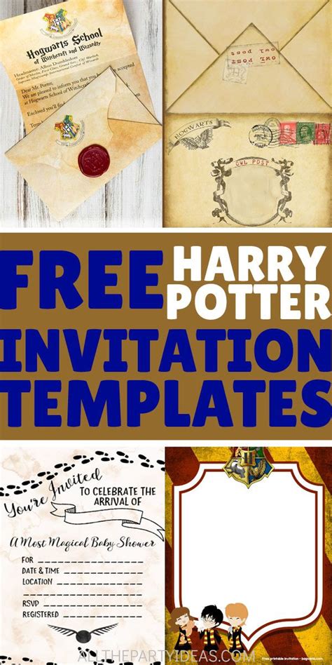 8 Diy Harry Potter Invitation Ideas Free Templates 637