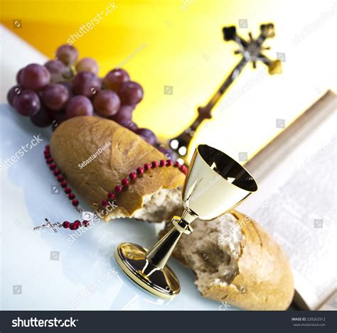 Holy Communion Bread Wine Stock Photo Shutterstock